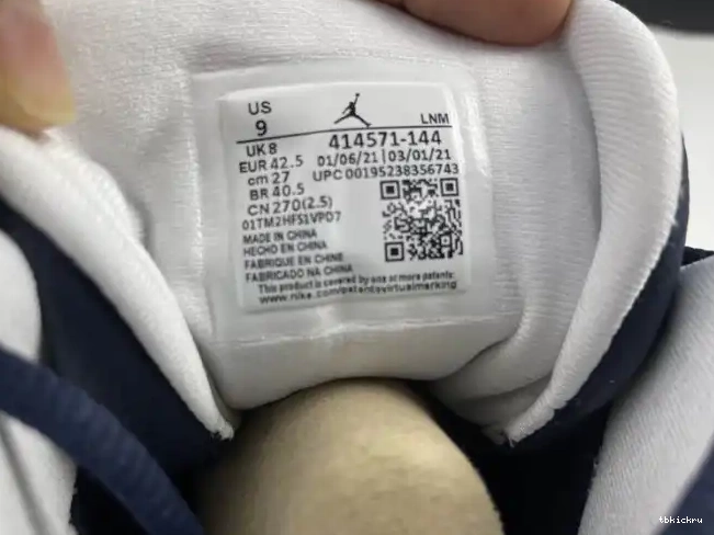 Rep TBK 13 Air Jordan Dark Powder Blue 414571-144 0602
